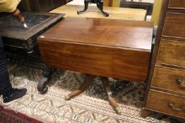 A Regency mahogany Pembroke breakfast table, width 91cm, depth 56cm, height 72cm