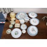 A Susie Cooper Floriana dinner and coffee wares and other Susie Cooper wares