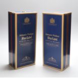 Two bottles of Johnnie Walker Blue Label whisky, 75cl., in unopened boxes