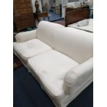 A modern Howard style three seater settee, height 86cm