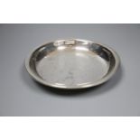 A late Victorian Scottish silver plain circular bowl, George Edward & Sons, Glasgow, 1899, 16.5cm,