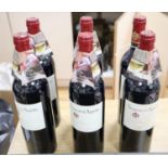 Six bottles of Seigneurs D'Aiguilhe Cotes de Castillon Bordeaux 2003