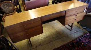 An Alfred Cox teak sideboard, Danish design, width 183cm, depth 43cm, height 72cm