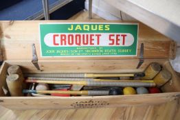 A Jacques croquet set boxed