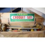 A Jacques croquet set boxed