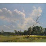 § Frank Wootton (1911-1978)oil on canvas'Alfriston Church from a Buttercup Meadow'signed and