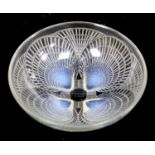René Lalique. A pre-war opalescent glass Coquilles pattern bowl, no.3203, designed in 1924, engraved