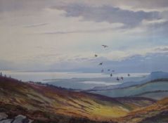 Philip Rickman (1891-1982)watercolour'Throwing up from the stoop, the Tay estuary, Fotheringham'