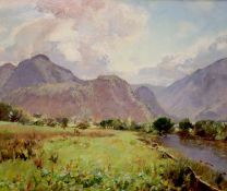 Sir David Murray RA (1849-1933)oil on board'Stream along the Hills' signed and dated 1916Art