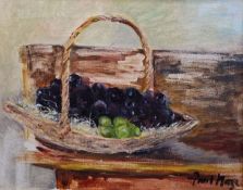 § Paul Lucien Maze (Anglo-French 1887-1979)oil on canvas'Grapes'signed and dated 1948 verso12.75 x