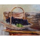 § Paul Lucien Maze (Anglo-French 1887-1979)oil on canvas'Grapes'signed and dated 1948 verso12.75 x
