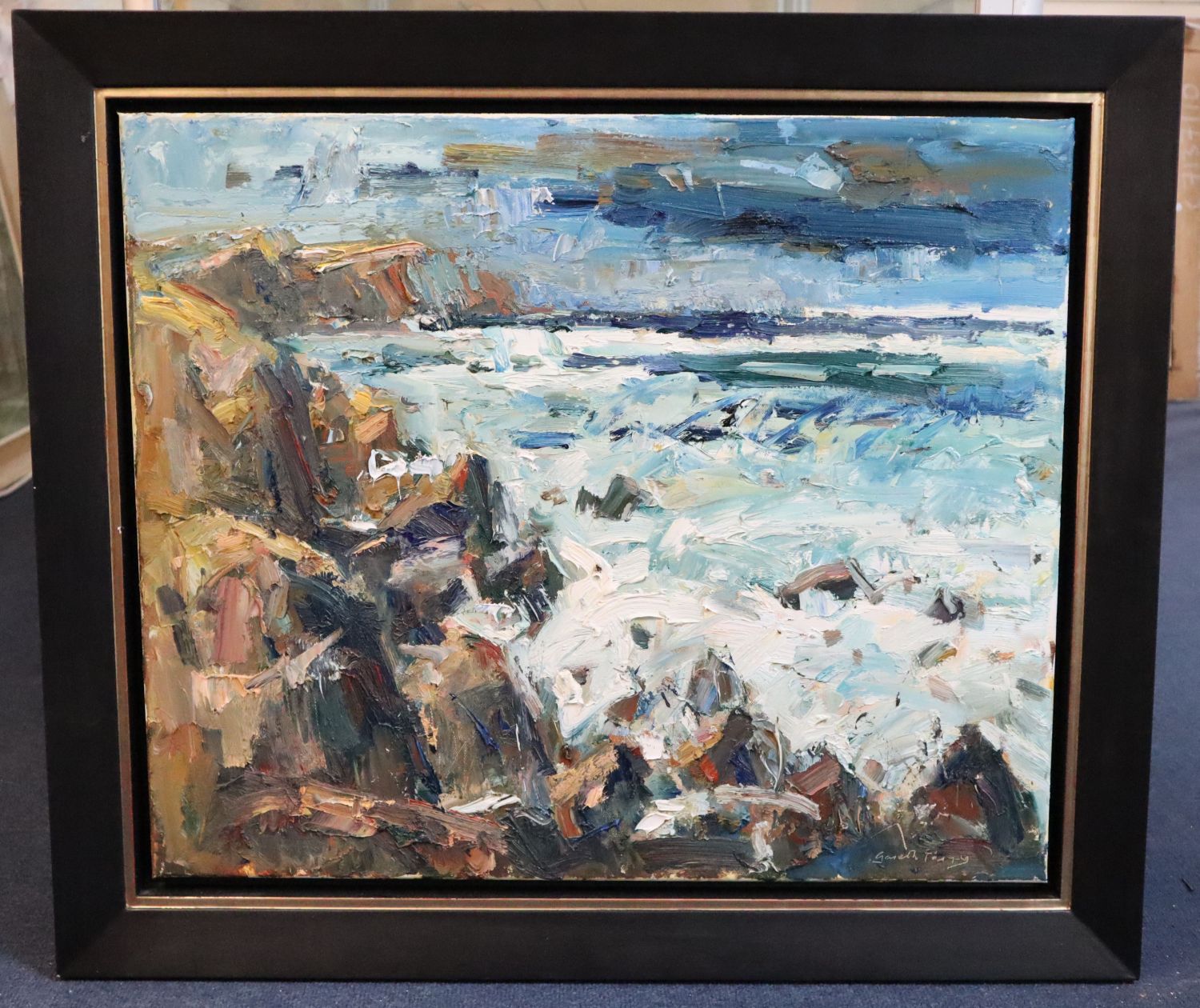§ Gareth Parry RCA (1951-)oil on canvas'After the Storm', 'Rocky Coast'signed20 x 23.75in.CONDITION: - Image 2 of 4