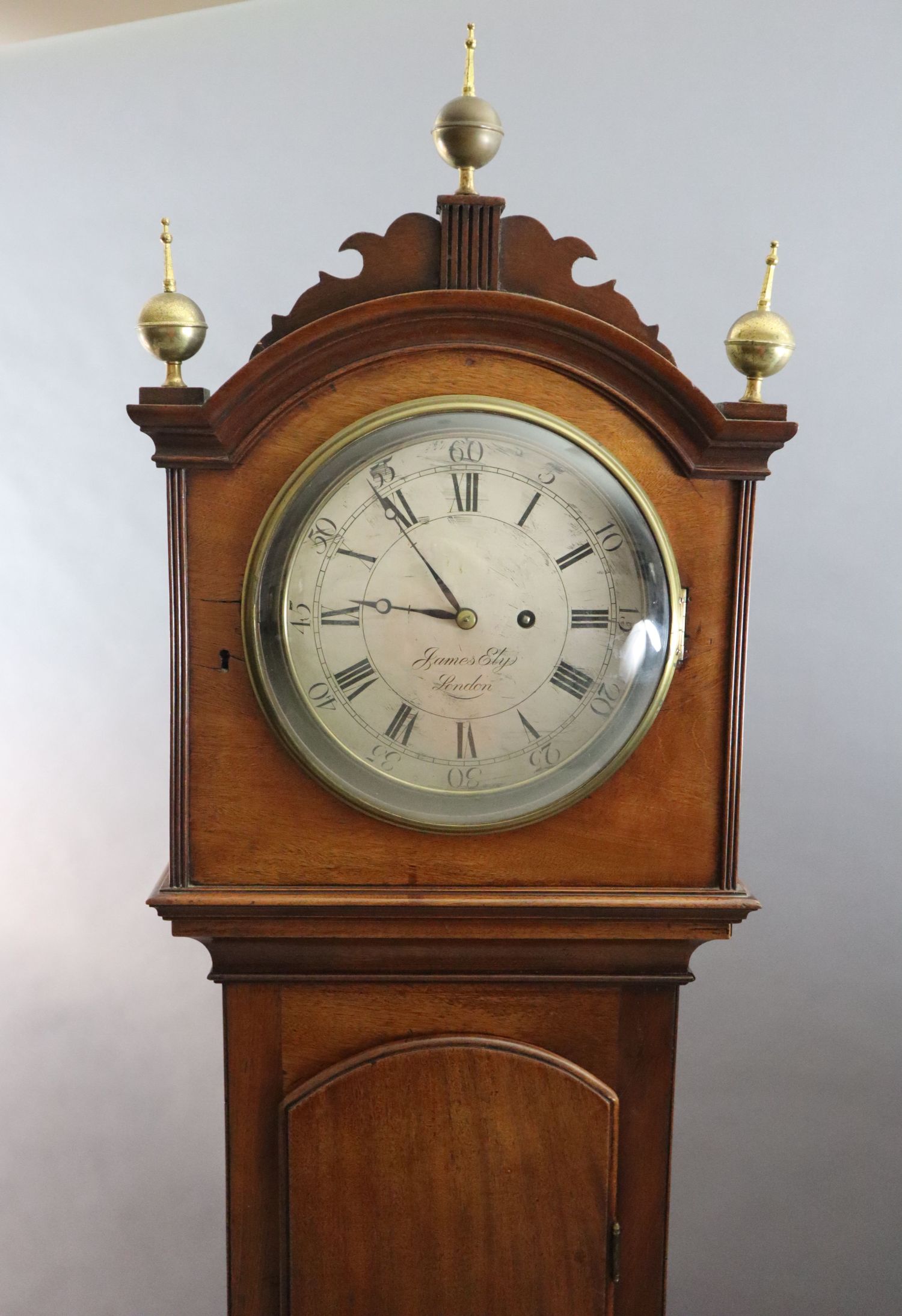 James Ely of London. A Regency mahogany longcase regulator, with 10 inch circular silvered dial, - Image 2 of 4