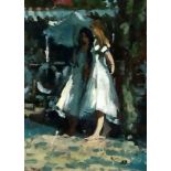 § Sherree Valentine Daines (1956-)oil on cardTwo women beneath a treesigned7.25 x 5.25in.