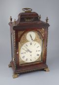 Goodrich of London. A George III ormolu mounted mahogany repeating chiming bracket clock, in