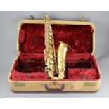 A Henri Selmer, Paris 1959 Mark VI brass lacquered alto saxophone, serial no. M.82599, with mother
