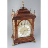 A good George III mahogany musical table clock playing six tunes, John Hovil, Fair Street, London,