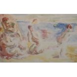 § Duncan Grant (1885 –1978)watercolour on paperNude bathers on a beachsigned and dated '5015.5 x