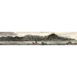 Hong Kong views, three engravings after Lieut. L.G.Heath of HMS Iris 1696a, b and c, largest plate