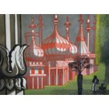 § Edward Bawden (1903-1989)linocut'The Royal Pavilion'signed in pencil, titled and numbered 27/