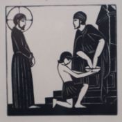 § Eric Gill (1882-1940)set of 14 wood engravingsThe Stations of the Cross2.75 x 2.75in.CONDITION: