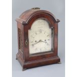 Perigal of Coventry Street, London. A Regency mahogany cased bracket clock with plain arched case