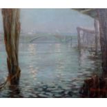 Aileen Eagleton (1902-1984)oil on canvas'Hampton Court Bridge'signed20 x 24in.CONDITION: Oil on