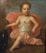 Late 18th Century English Schooloil on canvasFull length portrait of a child wearing classical robes