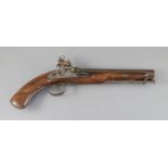 An early 19th century flintlock holster pistol, signed Prosser, length 15in.CONDITION: Looks to be