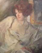 Albert de Belleroche (1864-1944)oil on canvasPortrait of an auburn haired woman31 x 25in.