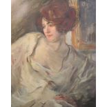 Albert de Belleroche (1864-1944)oil on canvasPortrait of an auburn haired woman31 x 25in.