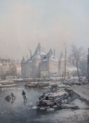 John Conrad Grieve (1837-1891)watercolourDutch canal scene in wintersigned17.25 x 12.5in.