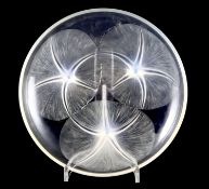 René Lalique. A pre-war opalescent glass Volubilis pattern bowl, no.383, designed in 1921,