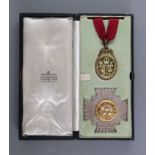 A Civilian Knight Commanders Order of the Bath (KCB) star and sash badge, in original Garrard & Co
