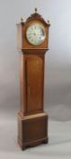 James Ely of London. A Regency mahogany longcase regulator, with 10 inch circular silvered dial,