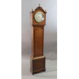 James Ely of London. A Regency mahogany longcase regulator, with 10 inch circular silvered dial,