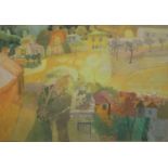 § Leonard Rosoman (1913-2012)watercolour'High Summer'signed11.75 x 17in.CONDITION: Possibly slightly
