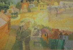 § Leonard Rosoman (1913-2012)watercolour'High Summer'signed11.75 x 17in.CONDITION: Possibly slightly