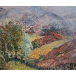 § Gerald Moira (1867-1959)oil on boardWelsh valleysigned, Royal Instituted of Oil Painters