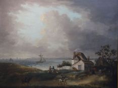 George Morland (1763-1804)oil on canvasWeymouth bay with a distant view of the harbour and