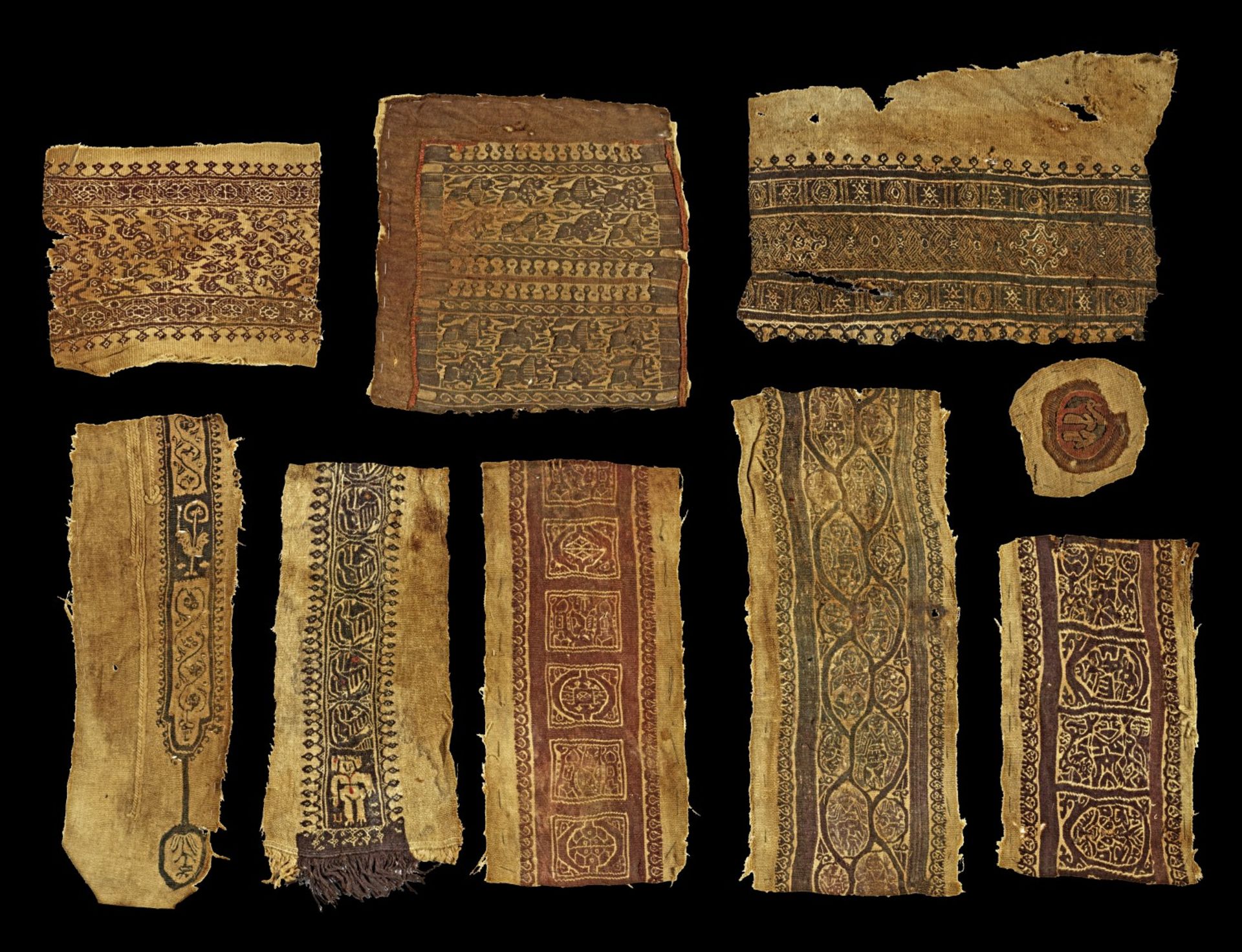 Große Sammlung koptischer Stoffe. - Bild 3 aus 4