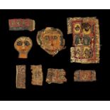 Große Sammlung koptischer Stoffe.
