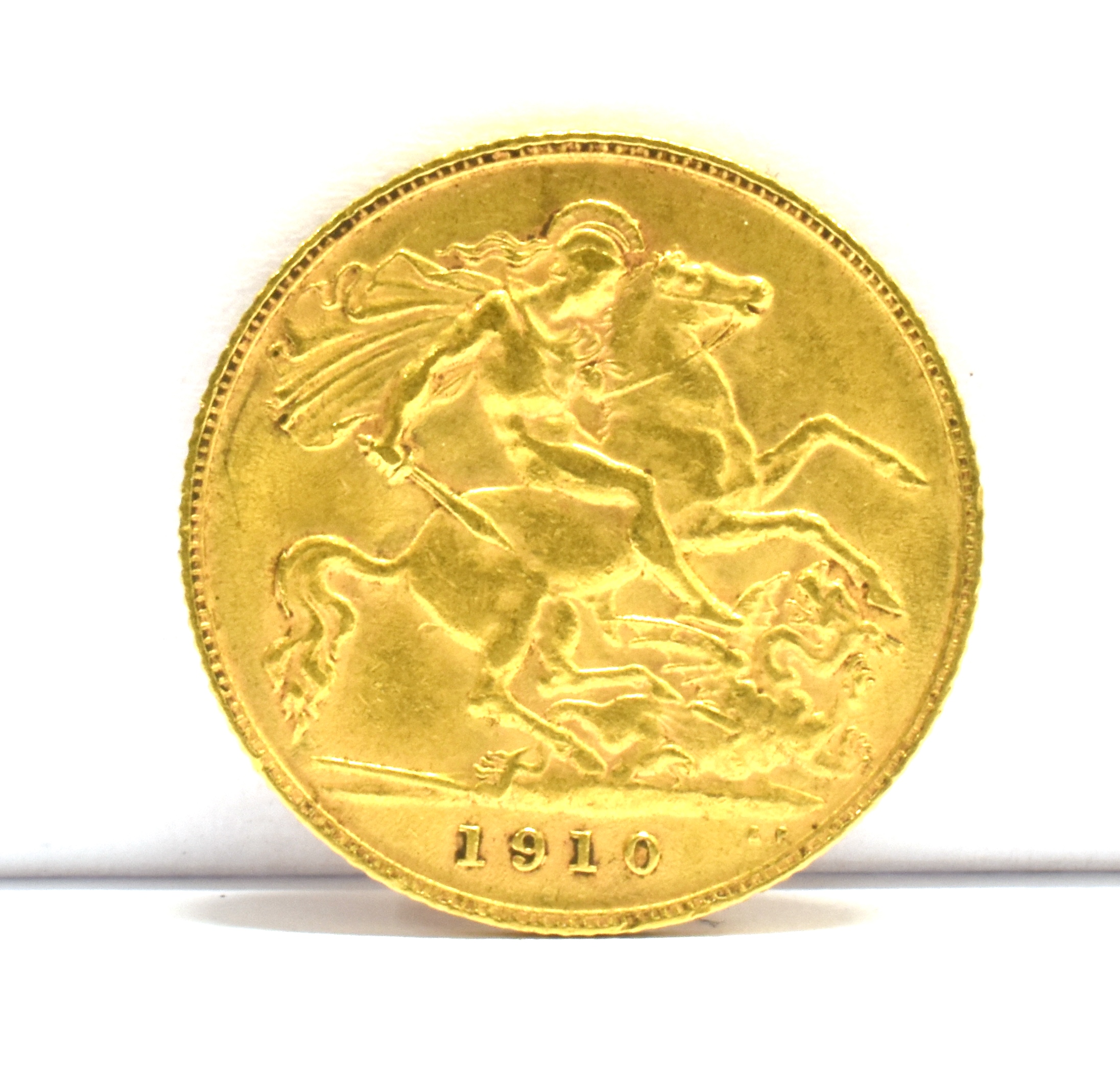 GREAT BRITAIN - GEORGE V (1910-1936), HALF-SOVEREIGN, 1910 - Image 2 of 2