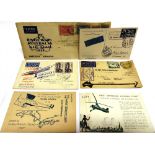 STAMPS - ASSORTED COMMEMORATIVE & OTHER COVERS many of air mail interest, (approximately 45; loose).