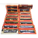 [OO GAUGE]. SIXTEEN ASSORTED COACHES by Wrenn (1); Hornby (14); and Airfix (1), various liveries (