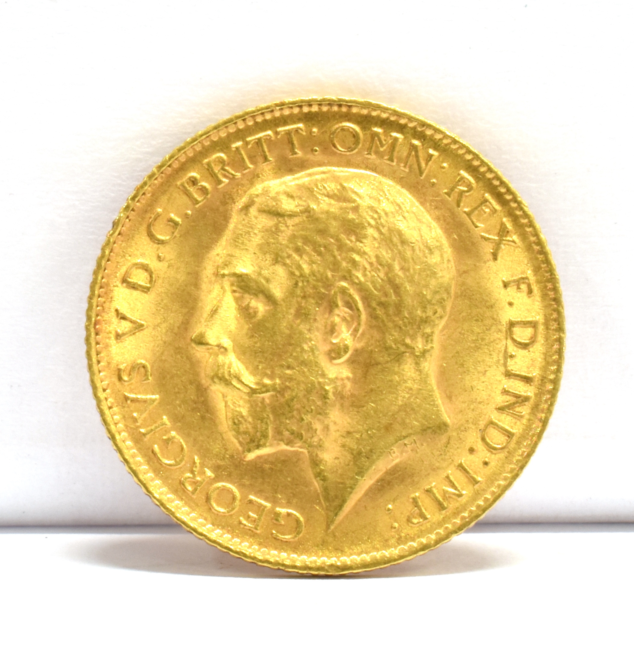 GREAT BRITAIN - GEORGE V (1910-1936), HALF SOVEREIGN, 1914