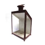 A BRITISH RAILWAYS (MIDLAND REGION) STATION LAMP the top marked 'BR(M)' (lacking glass and
