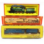 [OO GAUGE]. THREE L.N.E.R. LOCOMOTIVES comprising a Trix No.1190, L.N.E.R. Class A4 4-6-2 tender