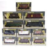 [OO GAUGE]. ELEVEN ASSORTED WRENN WAGONS comprising Nos. W4300P; W4301P; W4305P; W4318P/A; W4323P;