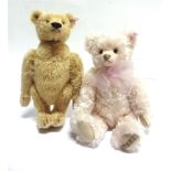 TWO STEIFF COLLECTOR'S TEDDY BEARS comprising 'Musical Bear - Candle in the Wind', soft pink,